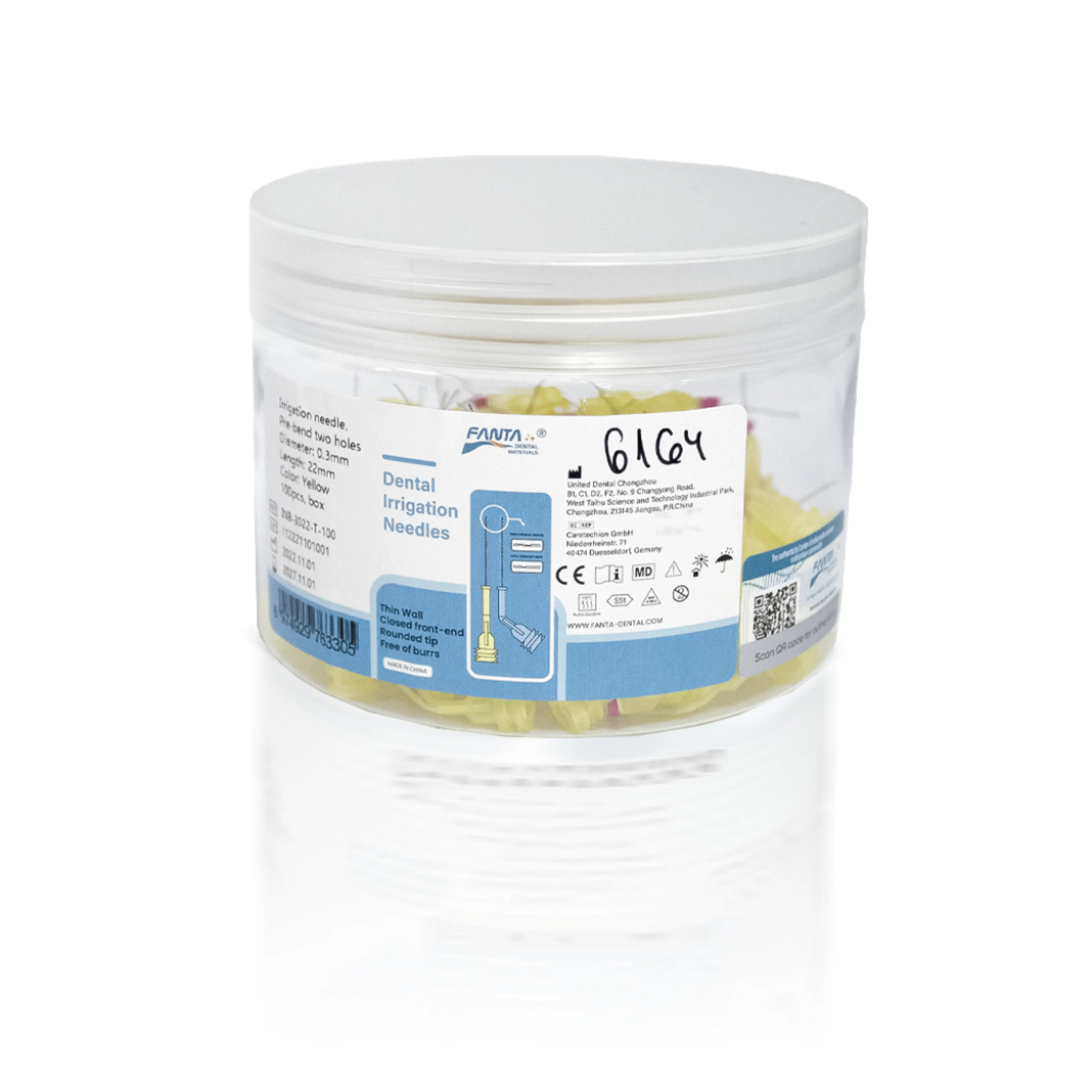 Split duct 0.3mm/22mm yellow 100 pcs.